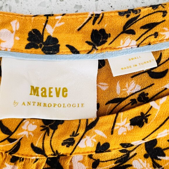 Boho yellow top Maeve by Anthropologie - Picture 9 of 10